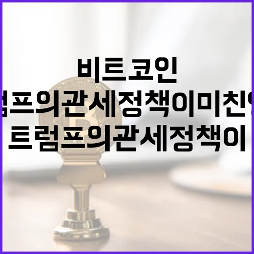 비트코인, 트럼프의 관세 정책이 미친 영향 분석