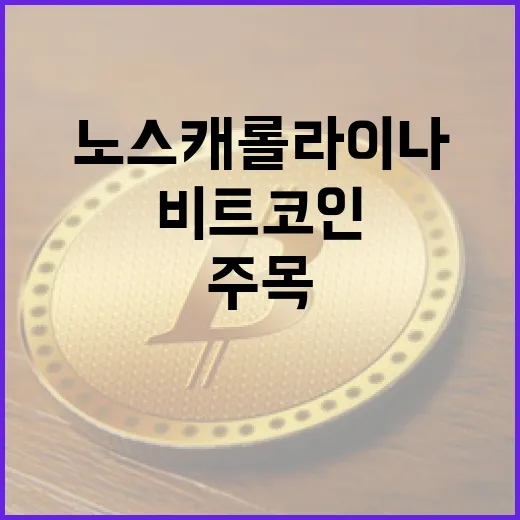 비트코인, 노스캐롤라이나 주의회가 주목하는 이유는?