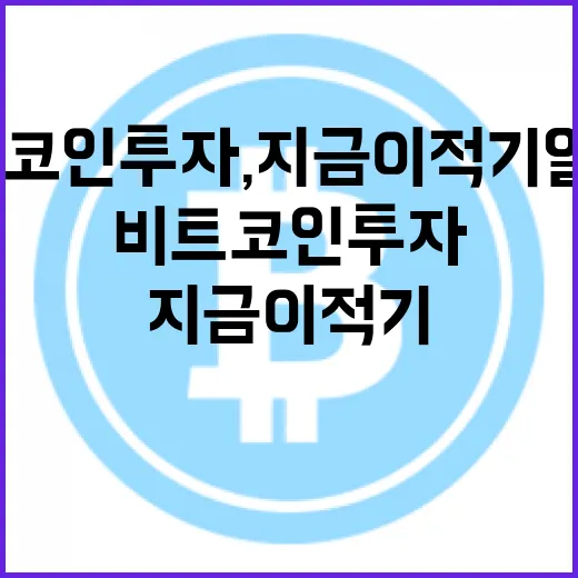 비트코인 투자, 지금이 적기일까?