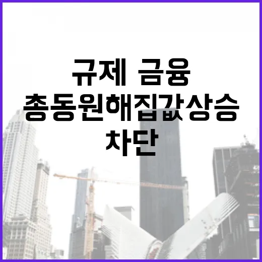 규제·금융 총동원해 집값 상승 차단