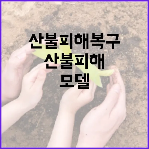 산불 피해 복구, …