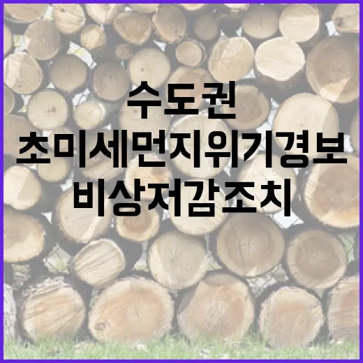 수도권 초미세먼지 …