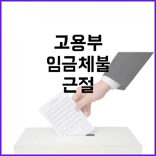 고용부, 임금체불 …