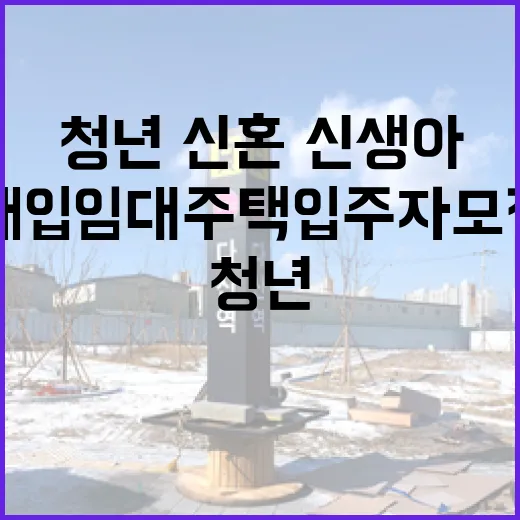 청년·신혼·신생아 …