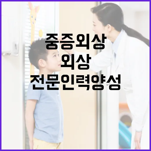 중증외상 전문인력 …