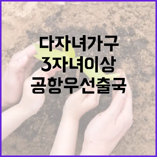 3자녀 이상 다자녀…