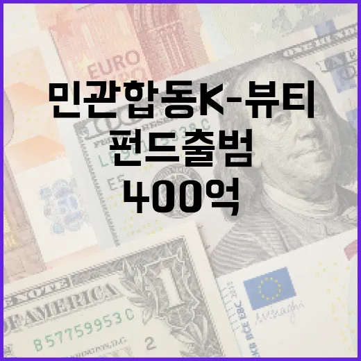 민관 합동 K-뷰티 벤처펀드 출범, 400억 투자 본격화