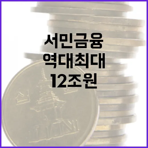 서민금융 12조 원…
