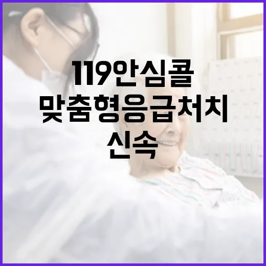 119안심콜, 맞춤…