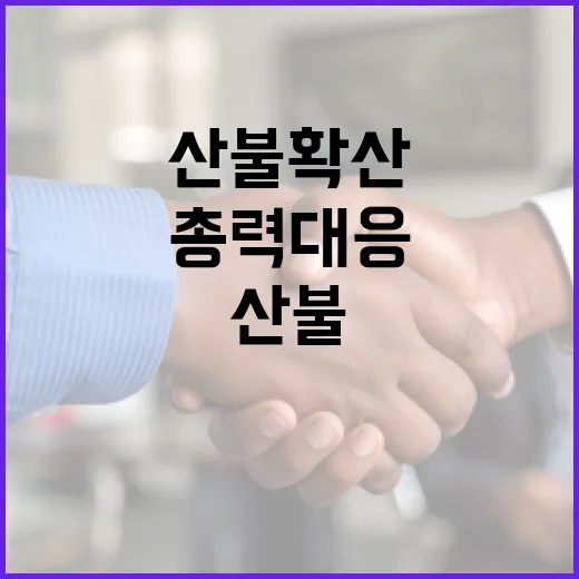 산불 확산 저지 총력 대응