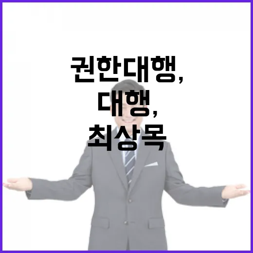 최상목 권한대행, …