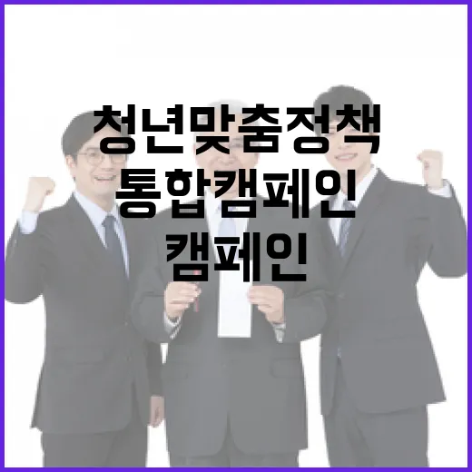청년 맞춤 정책, …