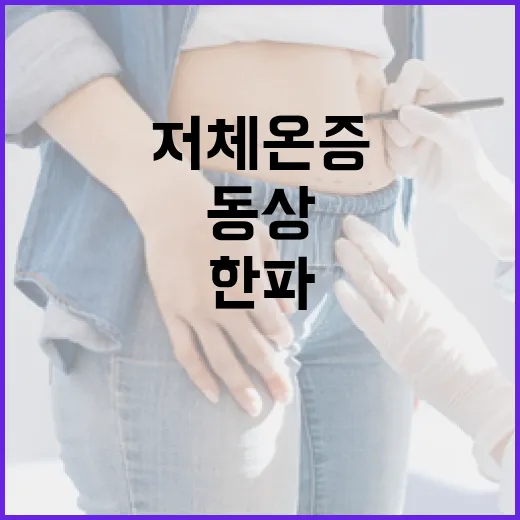 한파 속 저체온증 동상 꼭 예방하세요