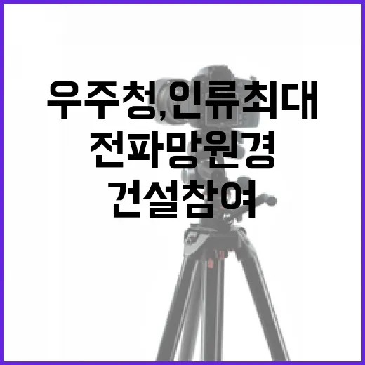 우주청, 인류 최대…