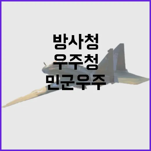 우주청-방사청, 민…