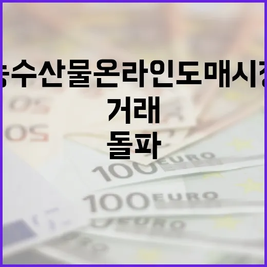 농수산물 온라인도매…