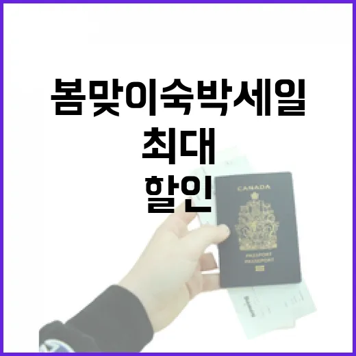 봄맞이 숙박세일 최…