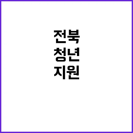 청년 살기 좋은 전…