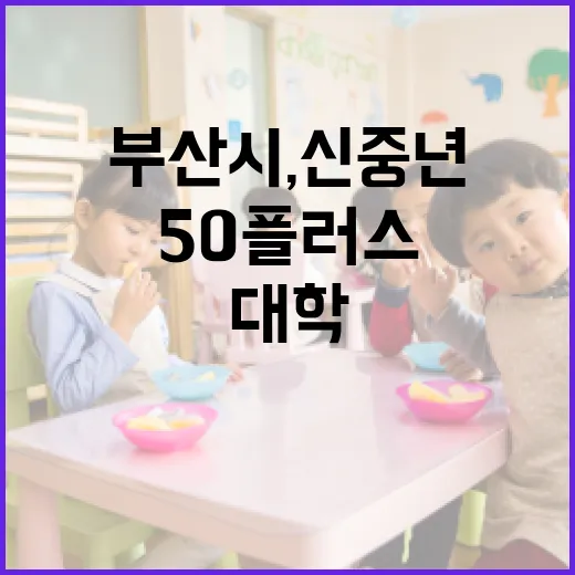 부산시, 신중년 위…