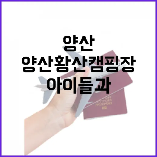 양산 황산캠핑장, …