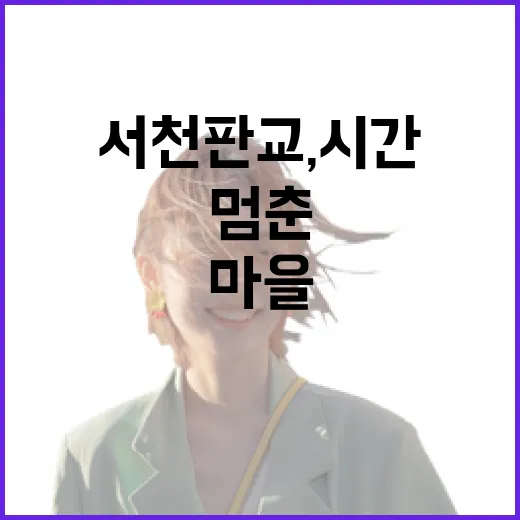 서천 판교, 시간 멈춘 레트로 마을의 매력