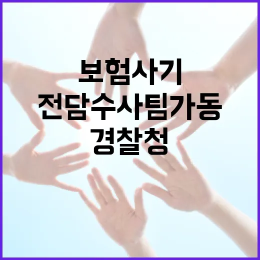 시도경찰청, 보험사기 전담수사팀 가동