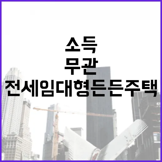 소득 무관 전세임대…