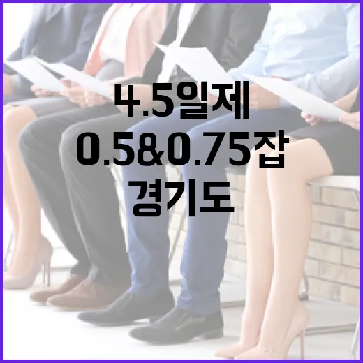 경기도 4.5일제와…