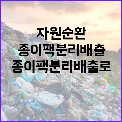 종이팩 분리배출로 제주 자원순환 실천