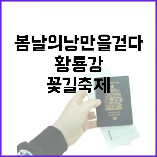 황룡강 꽃길축제, 봄날의 낭만을 걷다