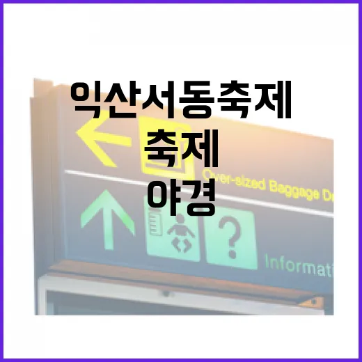 익산 서동축제 야경의 매력