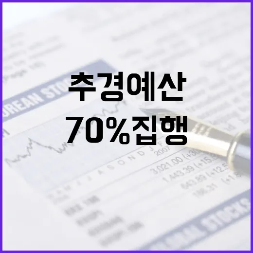 추경예산 12조 7월까지 70% 집행