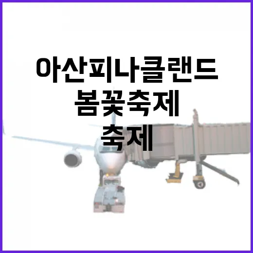 아산 피나클랜드 봄꽃 축제 현장