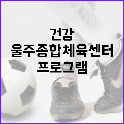 울주종합체육센터 건강 프로그램 안내