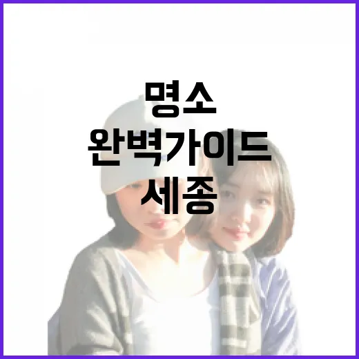 세종 연서면 명소 완벽 가이드