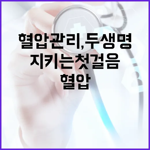 임신부 혈압관리, 두 생명 지키는 첫걸음