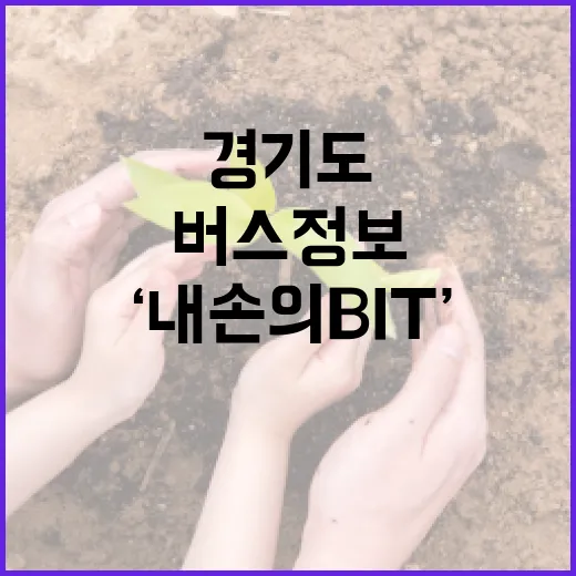 경기도 ‘내 손의 BIT’로 버스 정보 손쉽게 확인