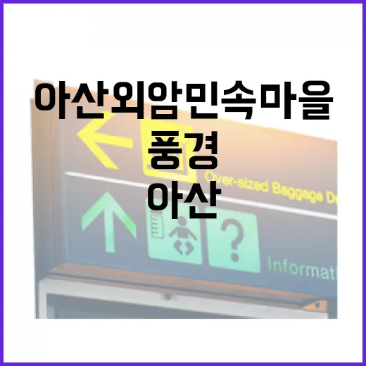 아산 외암민속마을 초록 봄 풍경