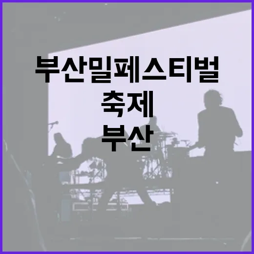 부산 밀 페스티벌, 비 속에서도 빛난 축제의 열기