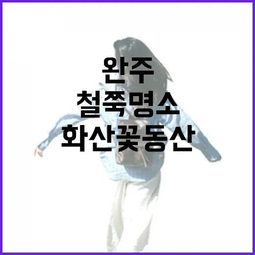 완주 화산꽃동산 철쭉 명소 탐방