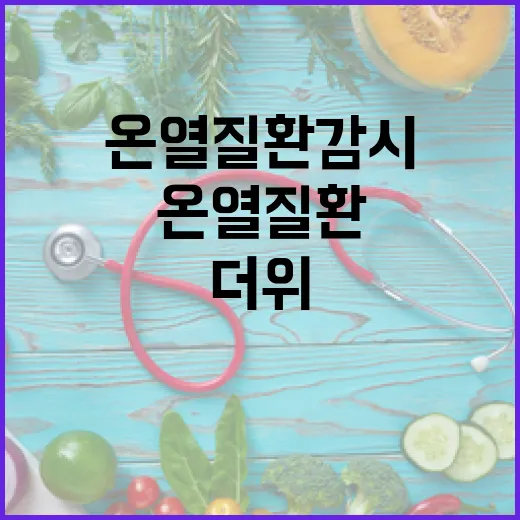 더위 앞당겨 온열질환 감시 강화