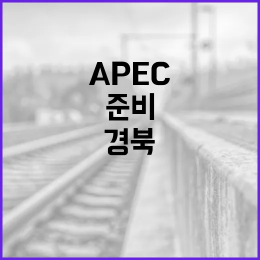 경북, APEC 준비와 산불 복구에 1조 2000억 확보