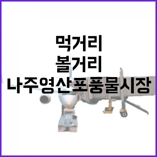 나주 영산포풍물시장 먹거리와 볼거리