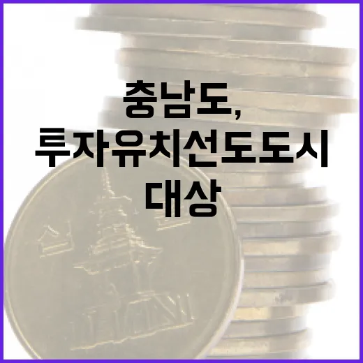 충남도, 투자유치 선도 도시 대상 수상