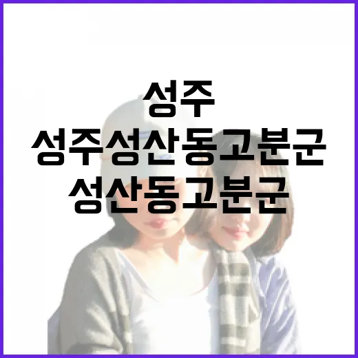 성주 성산동 고분군 봄 산책 명소