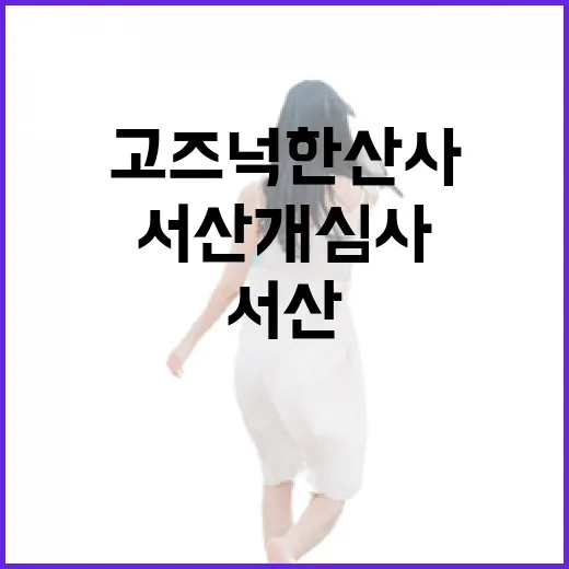 서산 개심사, 봄날의 고즈넉한 산사 풍경
