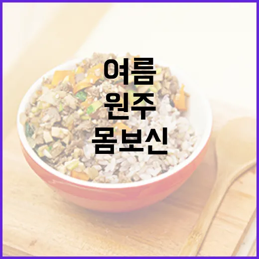 원주 여름 몸보신 맛집 총집합