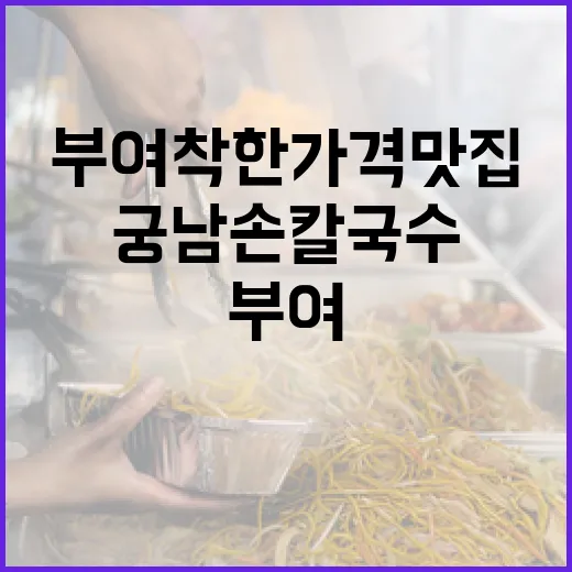 부여 착한가격 맛집 궁남손칼국수