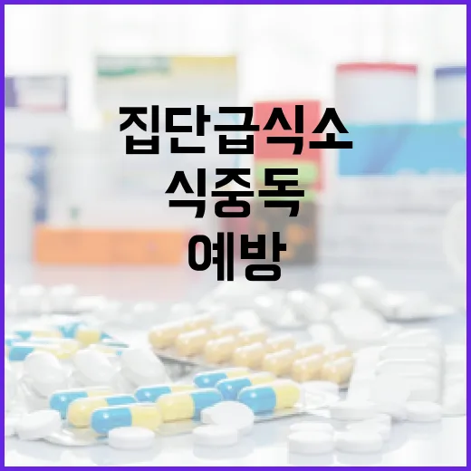 집단급식소 식중독 경고, 예방수칙 철저히