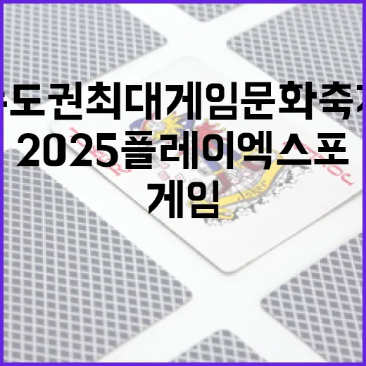 2025 플레이엑스포, 수도권 최대 게임문화 축제 개막